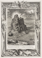 KG 12647
<br/>
Tempel der Muzen: Enceladus onder den Berg Ethna bedekt.
<br/>
<em>Picart, Bernard (1673-1733)</em>